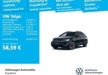 VW Taigo 14.589 km 26.880 &euro; Frankfurt am Main 60326